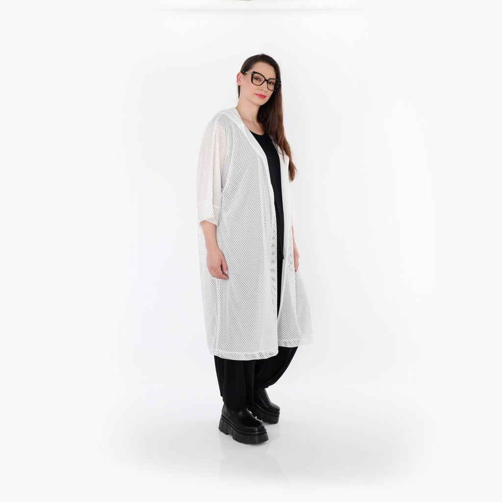 AKH Fashion 7068 Cardigan, White