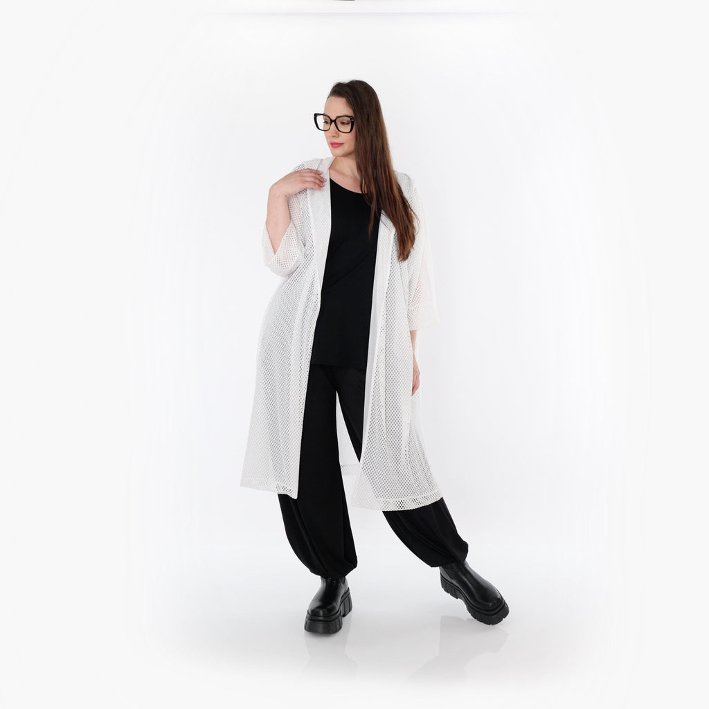 AKH Fashion 7068 Cardigan, White