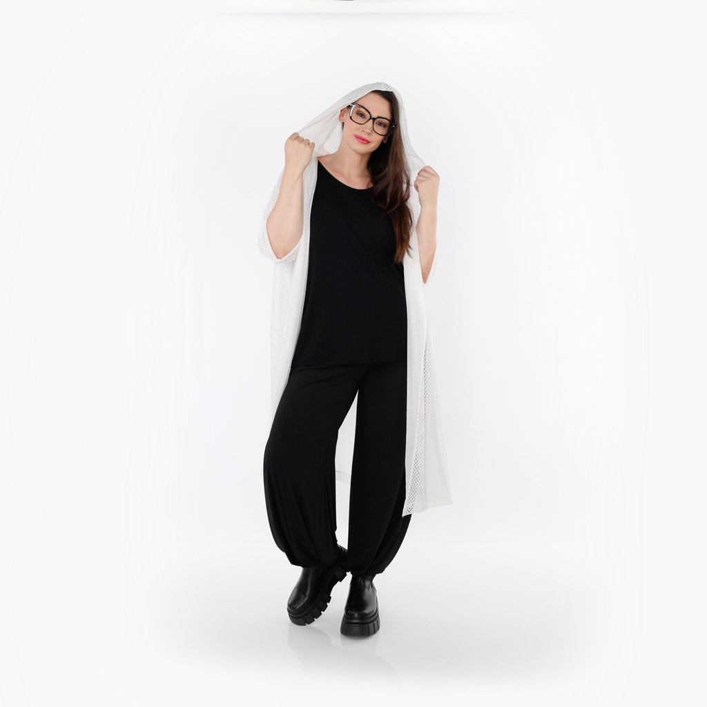 AKH Fashion 7068 Cardigan, White
