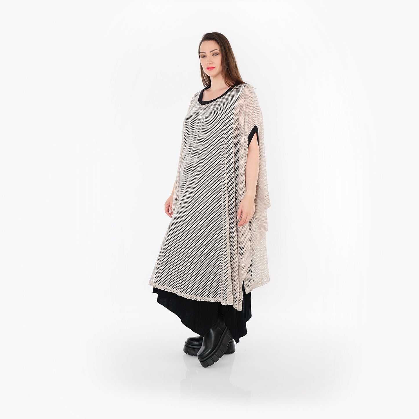 AKH Fashion 7100 Throw, Beige-Black