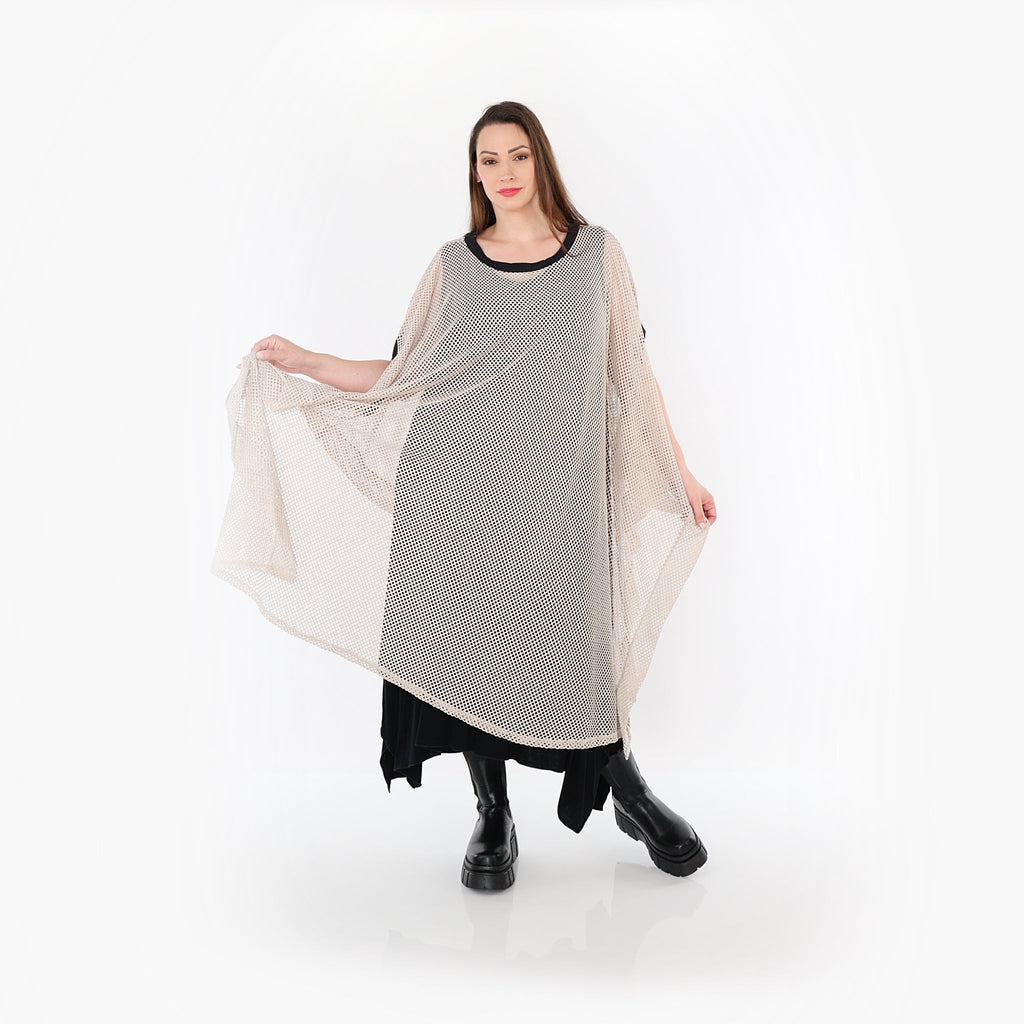 AKH Fashion · Überwurf · Marie · 7100 · Beige/Schwarz