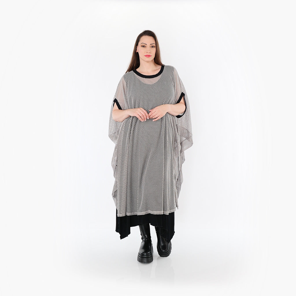 AKH Fashion · Überwurf · Marie · 7100 · Grau/Schwarz