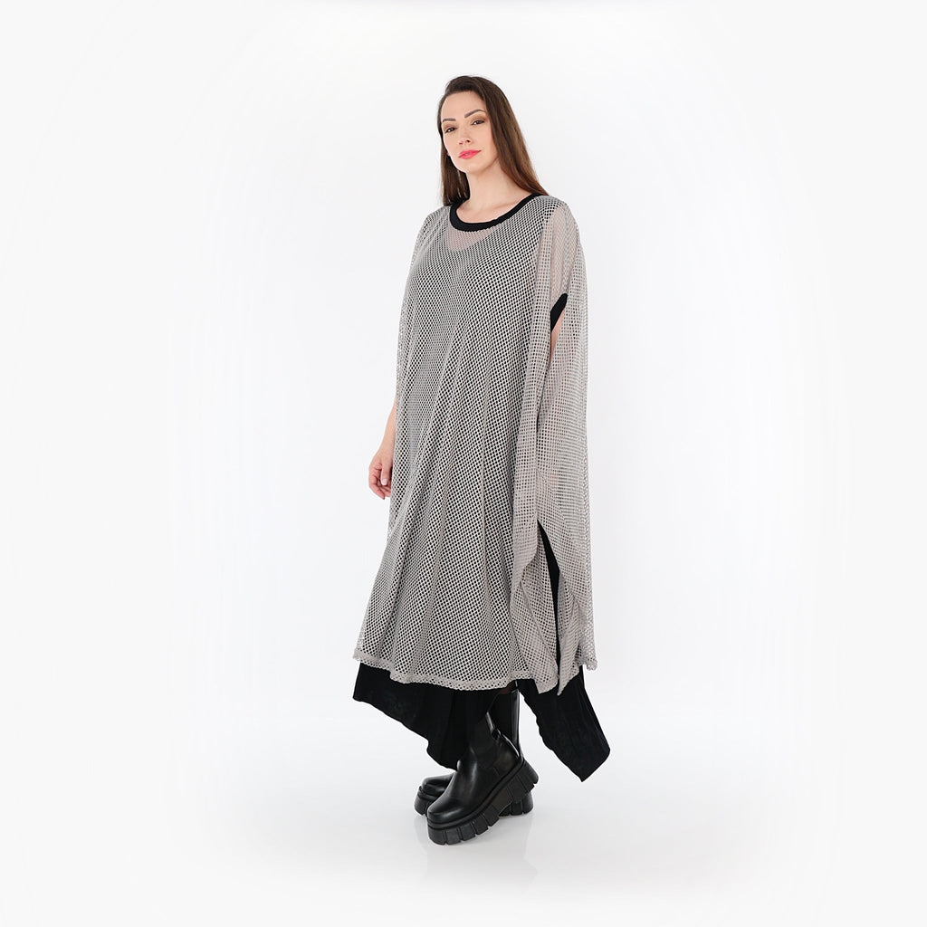 AKH Fashion · Überwurf · Marie · 7100 · Grau/Schwarz