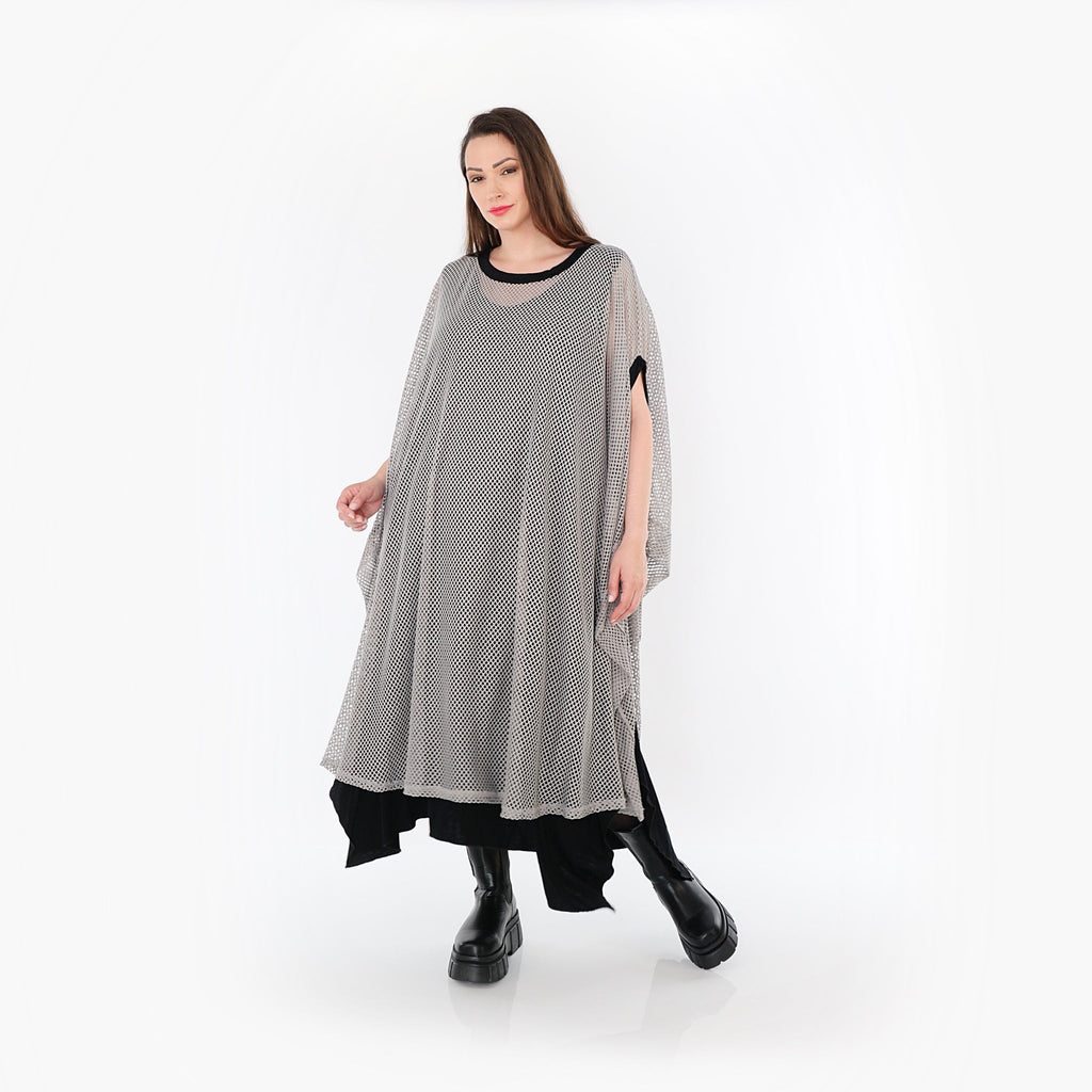 AKH Fashion · Überwurf · Marie · 7100 · Grau/Schwarz
