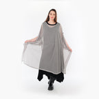 AKH Fashion · Überwurf · Marie · 7100 · Grau/Schwarz