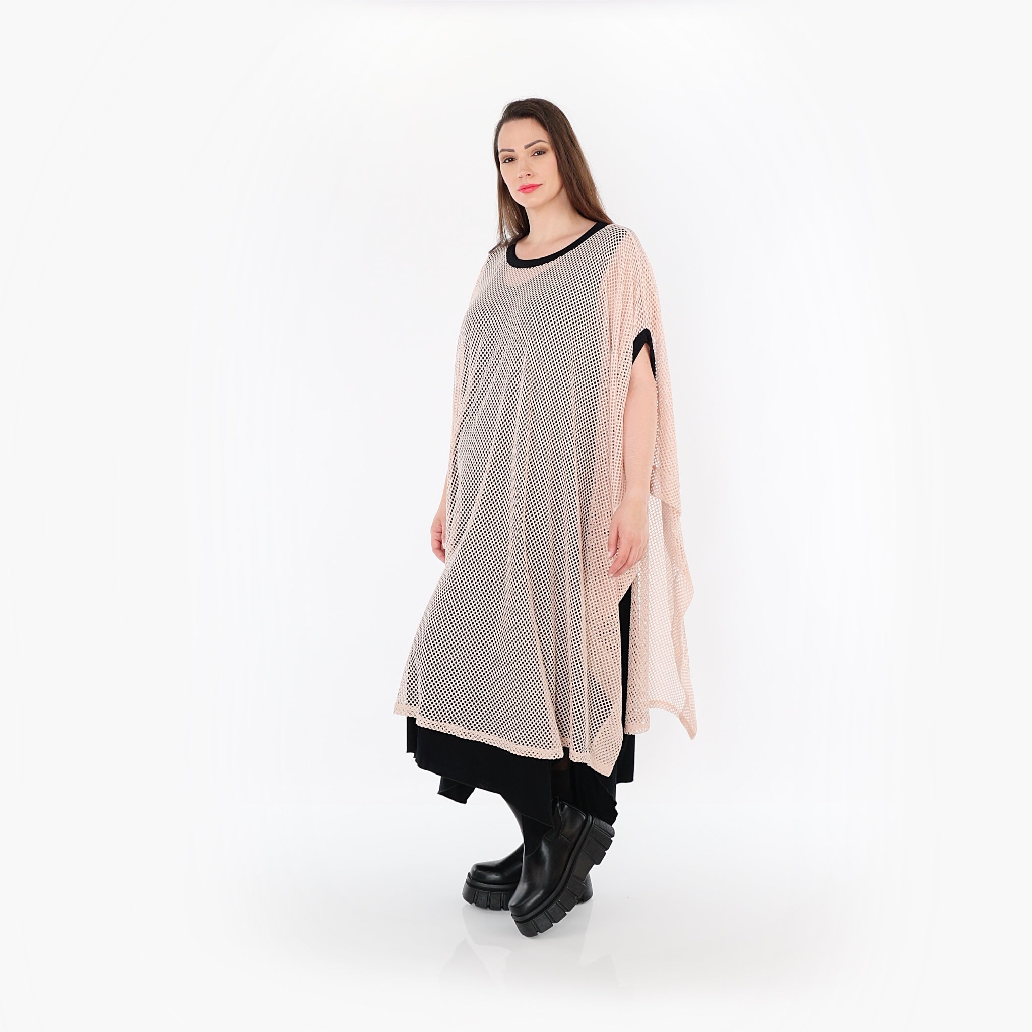 AKH Fashion · Überwurf · Marie · 7100 · Mauve/Schwarz