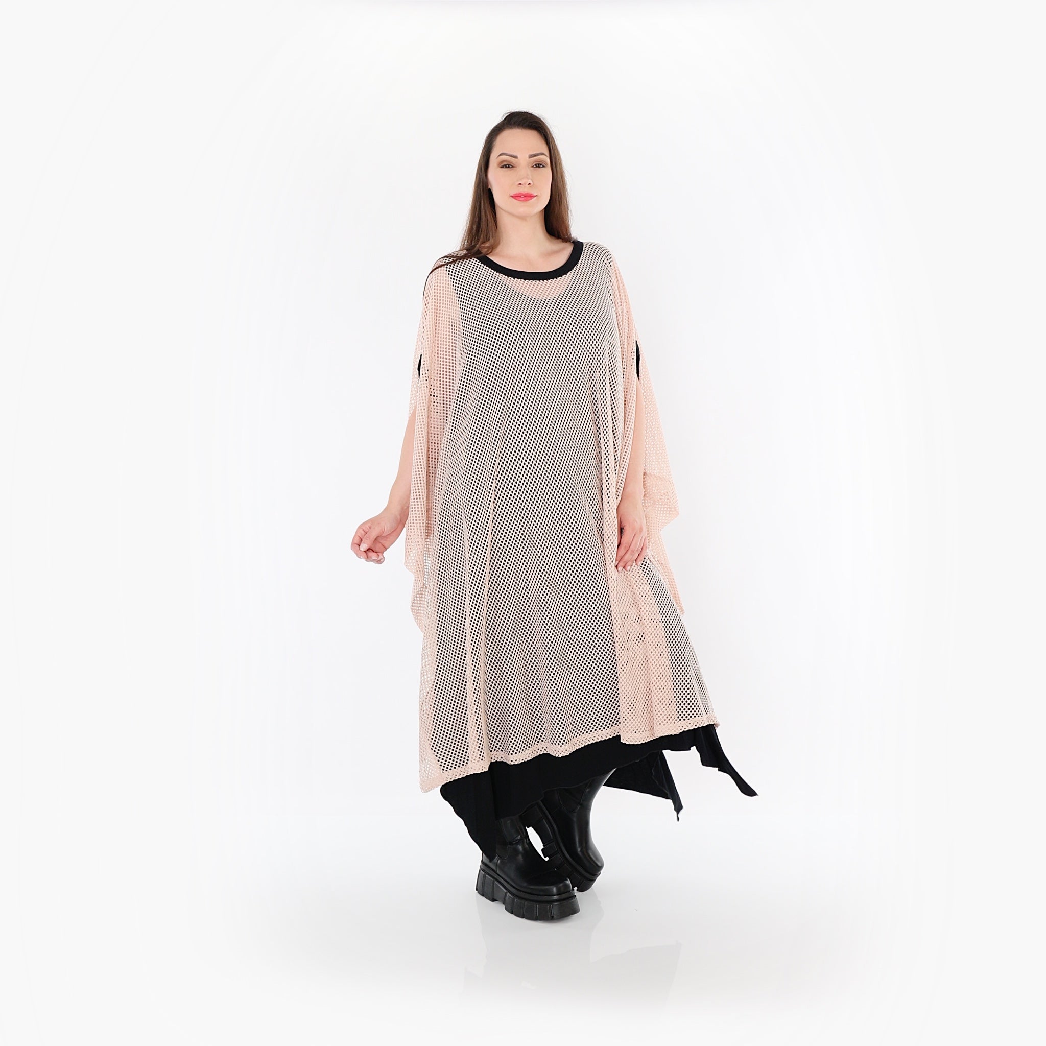 AKH Fashion · Überwurf · Marie · 7100 · Mauve/Schwarz
