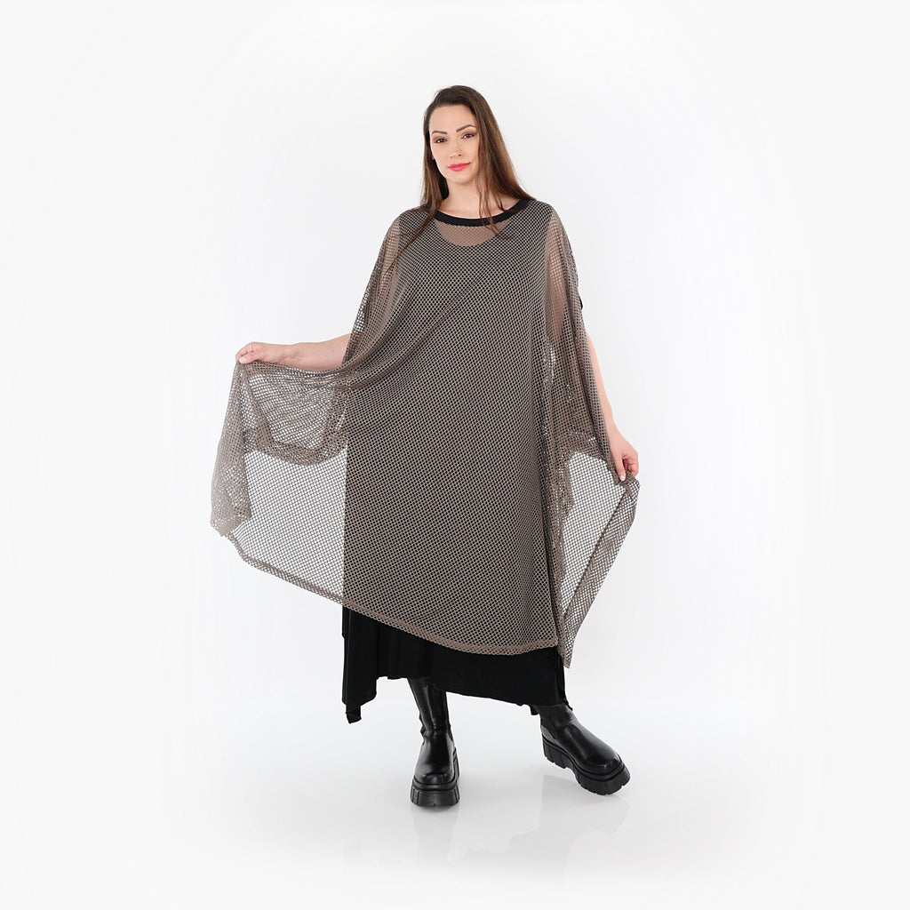 Jeté AKH Fashion 7100, taupe-noir