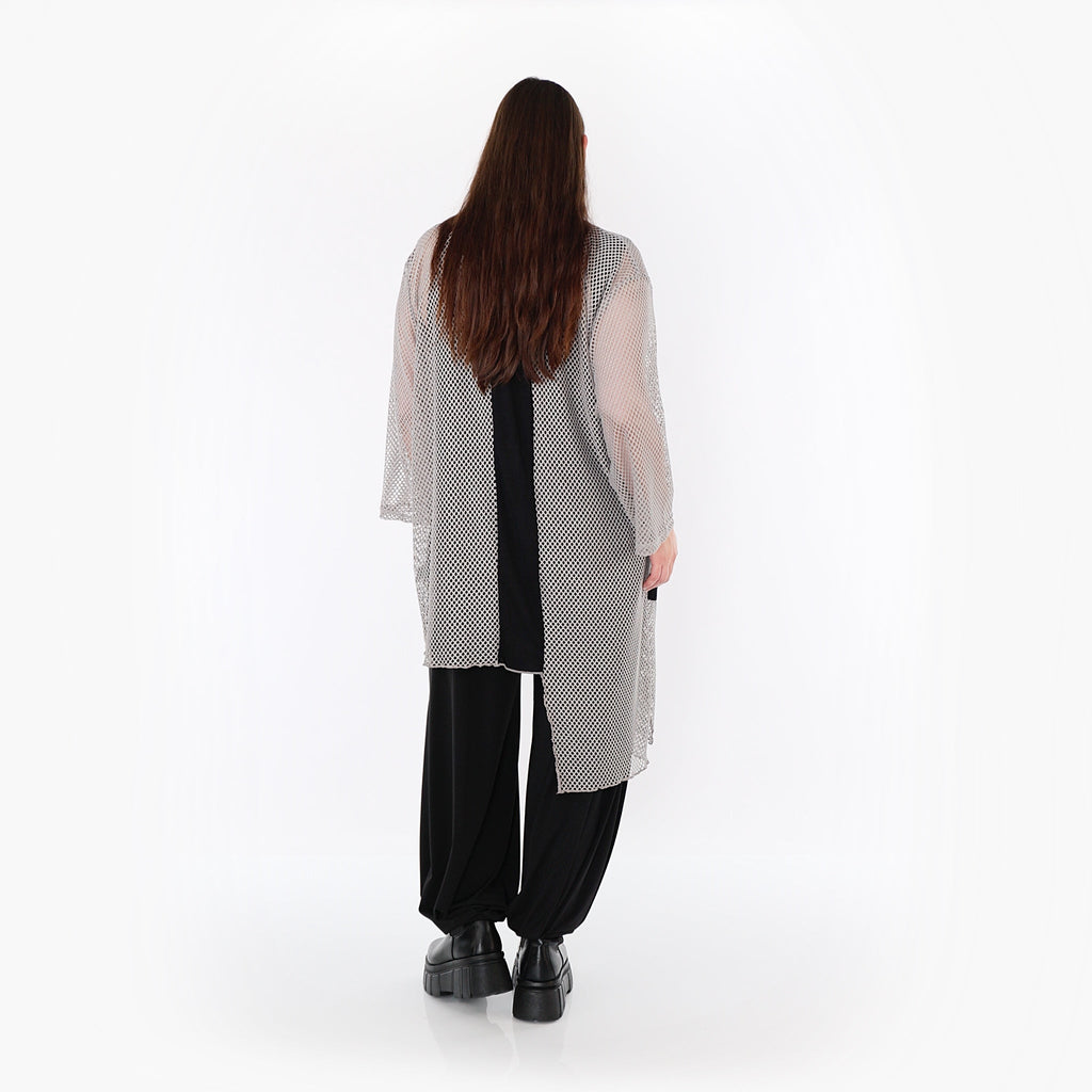 AKH Fashion · Bluse · Marie · 7101 · Grau/Schwarz