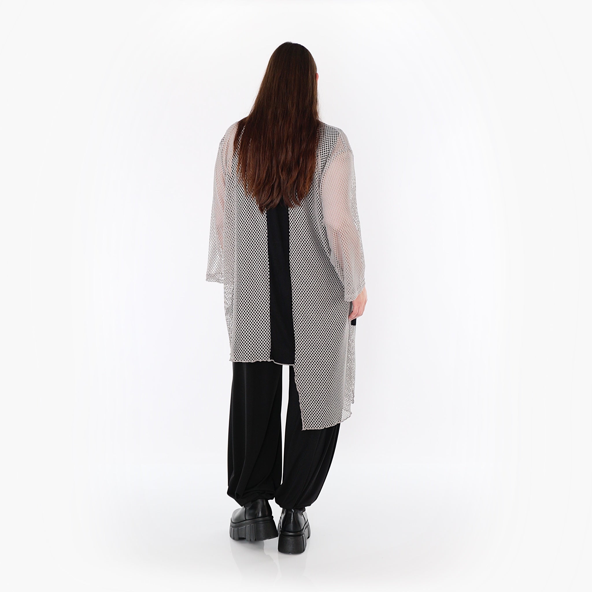 AKH Fashion · Bluse · Marie · 7101 · Grau/Schwarz