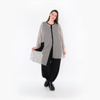 AKH Fashion · Bluse · Marie · 7101 · Grau/Schwarz