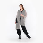 AKH Fashion · Bluse · Marie · 7101 · Grau/Schwarz