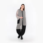 AKH Fashion · Bluse · Marie · 7101 · Grau/Schwarz