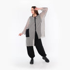 AKH Fashion · Bluse · Marie · 7101 · Grau/Schwarz