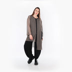 AKH Fashion · Bluse · Marie · 7101 · Taupe/Schwarz