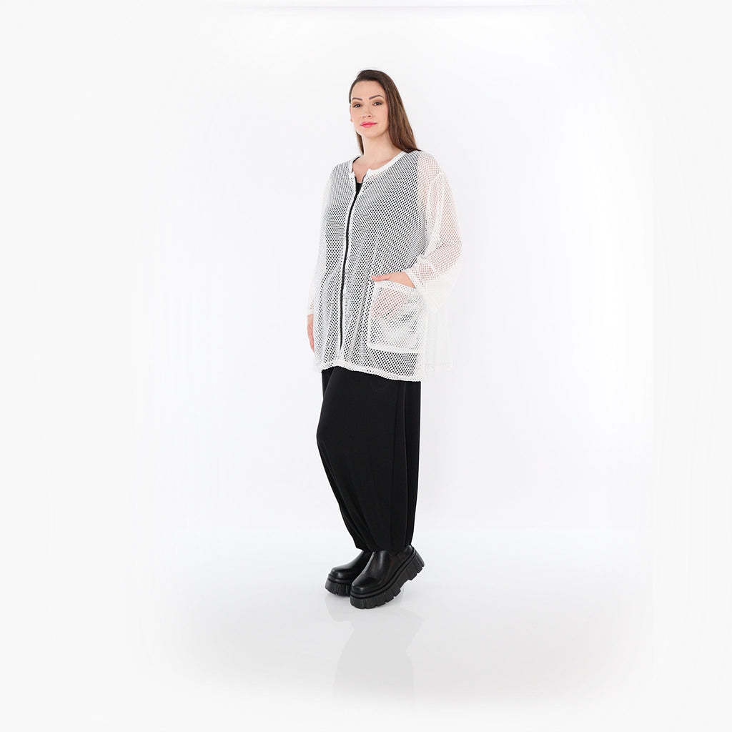 Veste AKH Fashion 7109, blanche