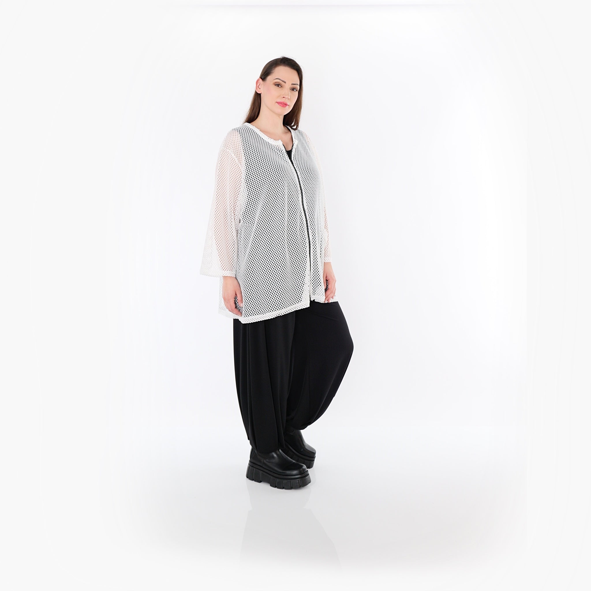 Veste AKH Fashion 7109, blanche