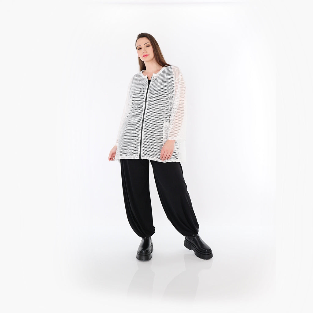 Veste AKH Fashion 7109, blanche