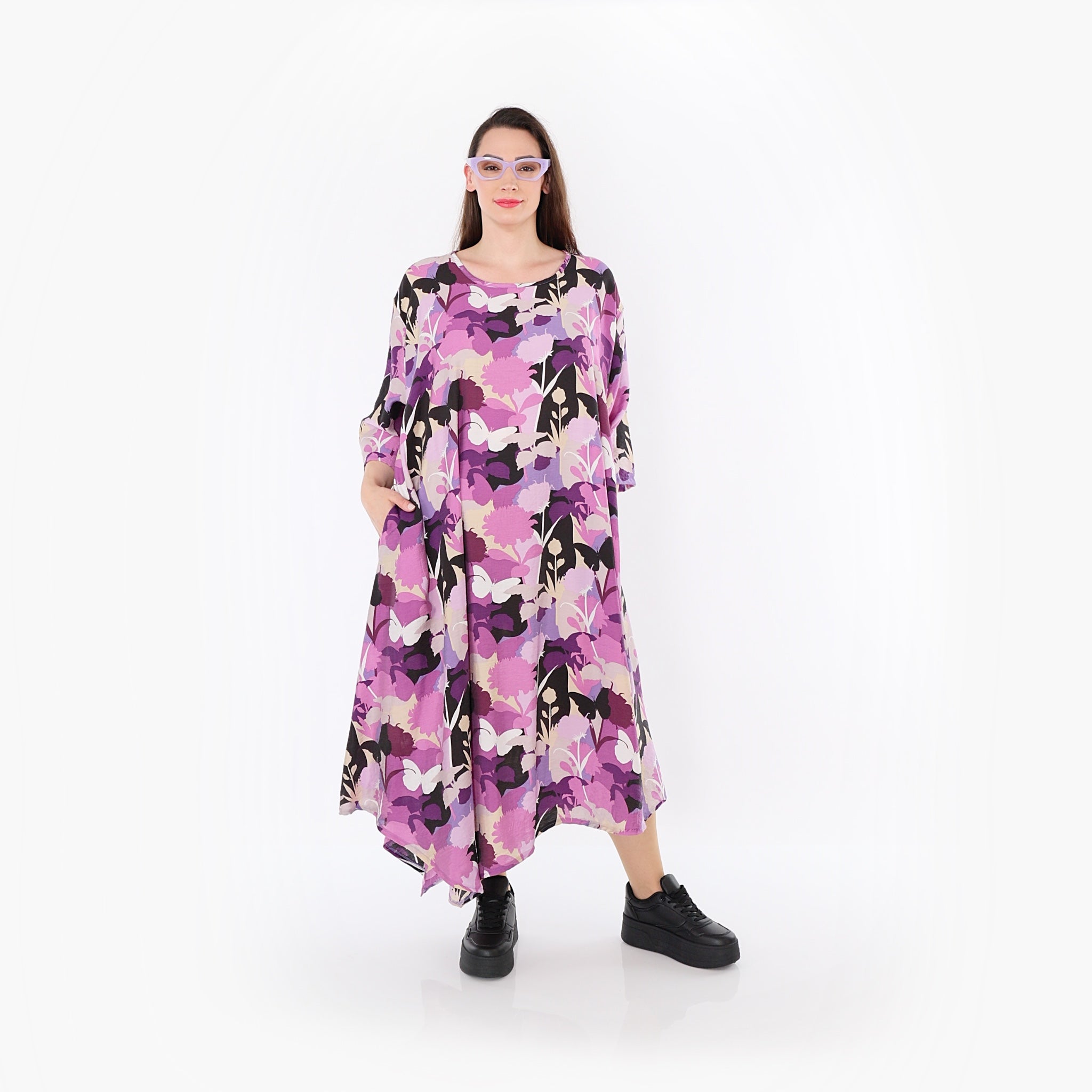 AKH Fashion · Kleid · Butterfly · 1927 · Lila/Multicolor