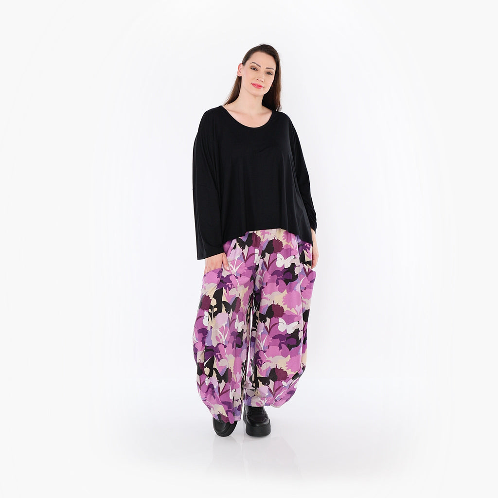 AKH Fashion · Hose · Butterfly · 8069 · Lila/Multicolor