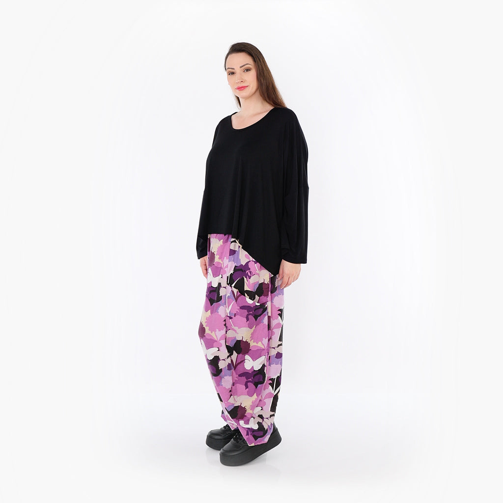 AKH Fashion · Hose · Butterfly · 8069 · Lila/Multicolor
