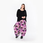 AKH Fashion · Hose · Butterfly · 8069 · Lila/Multicolor