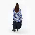 Chemise AKH Fashion 592 Big, bleu-blanc-bleu marine