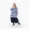 Chemise AKH Fashion 592 Big, bleu-blanc-bleu marine