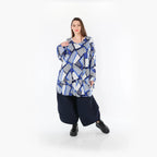 Chemise AKH Fashion 592 Big, bleu-blanc-bleu marine