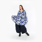 Chemise AKH Fashion 592 Big, bleu-blanc-bleu marine