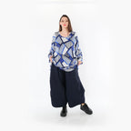 Chemise AKH Fashion 592 Big, bleu-blanc-bleu marine