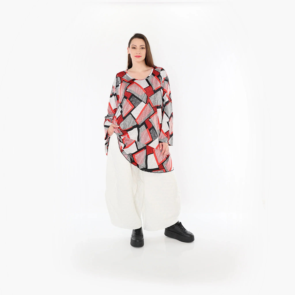 AKH Fashion Shirt 592 OhReally, Red/White/Black