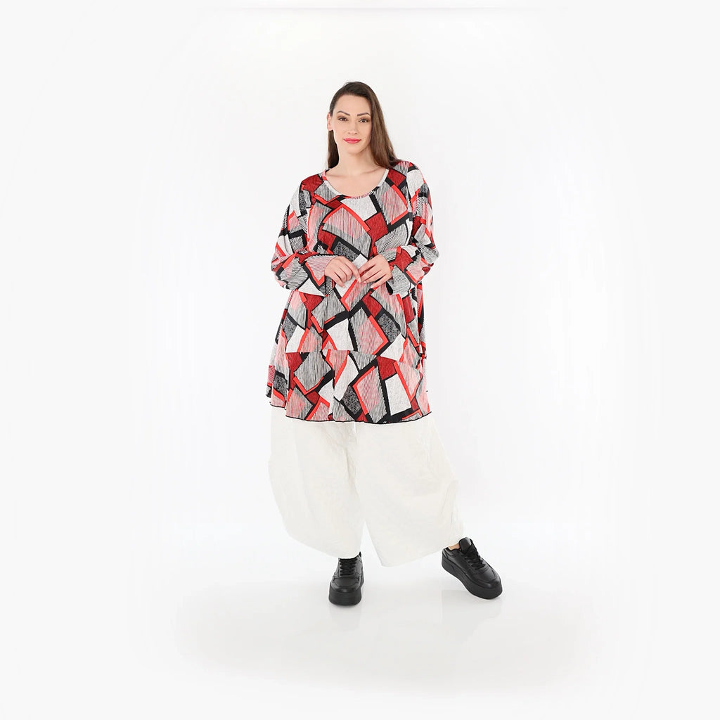 AKH Fashion Shirt 592 OhReally, Red/White/Black