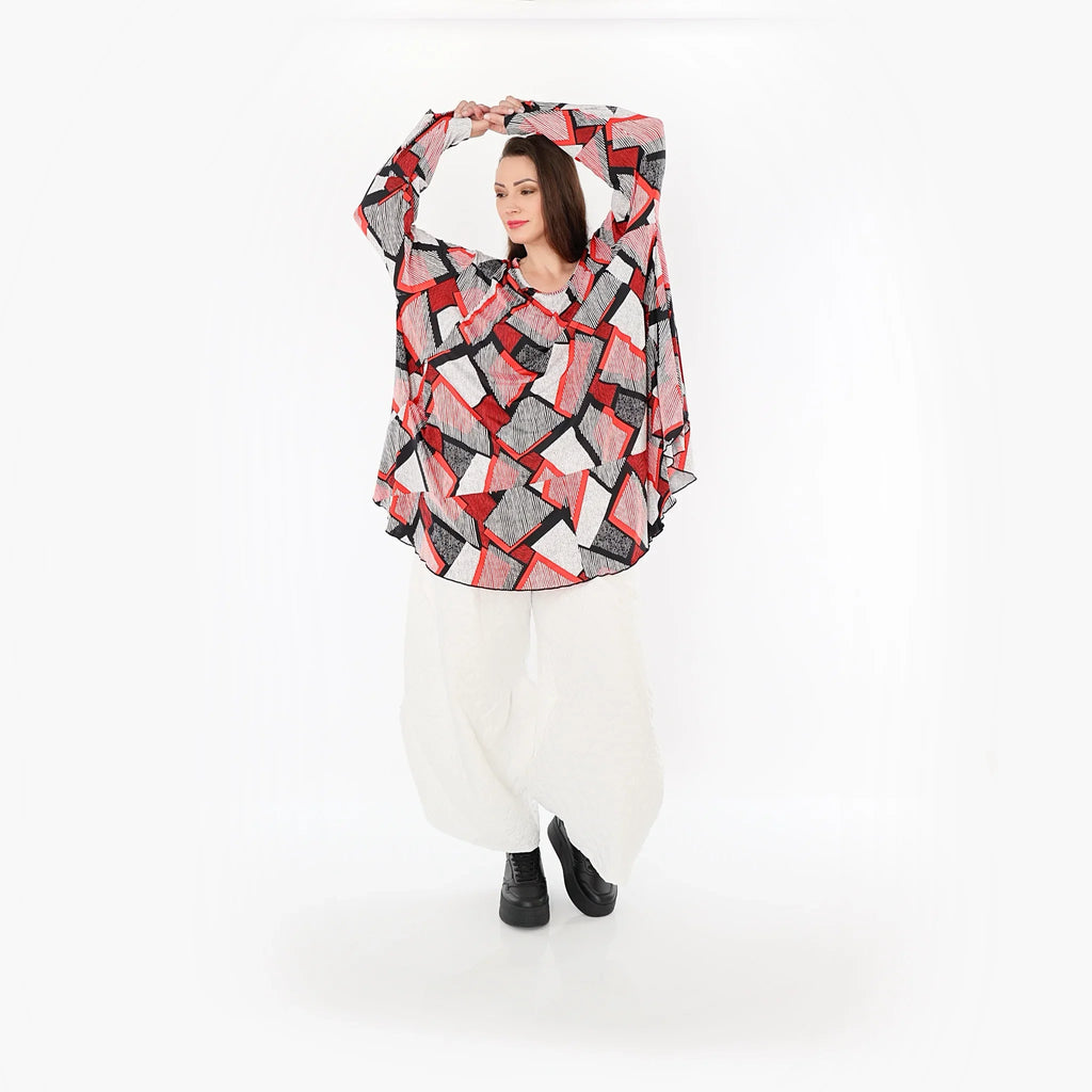 AKH Fashion Shirt 592 OhReally, Red/White/Black