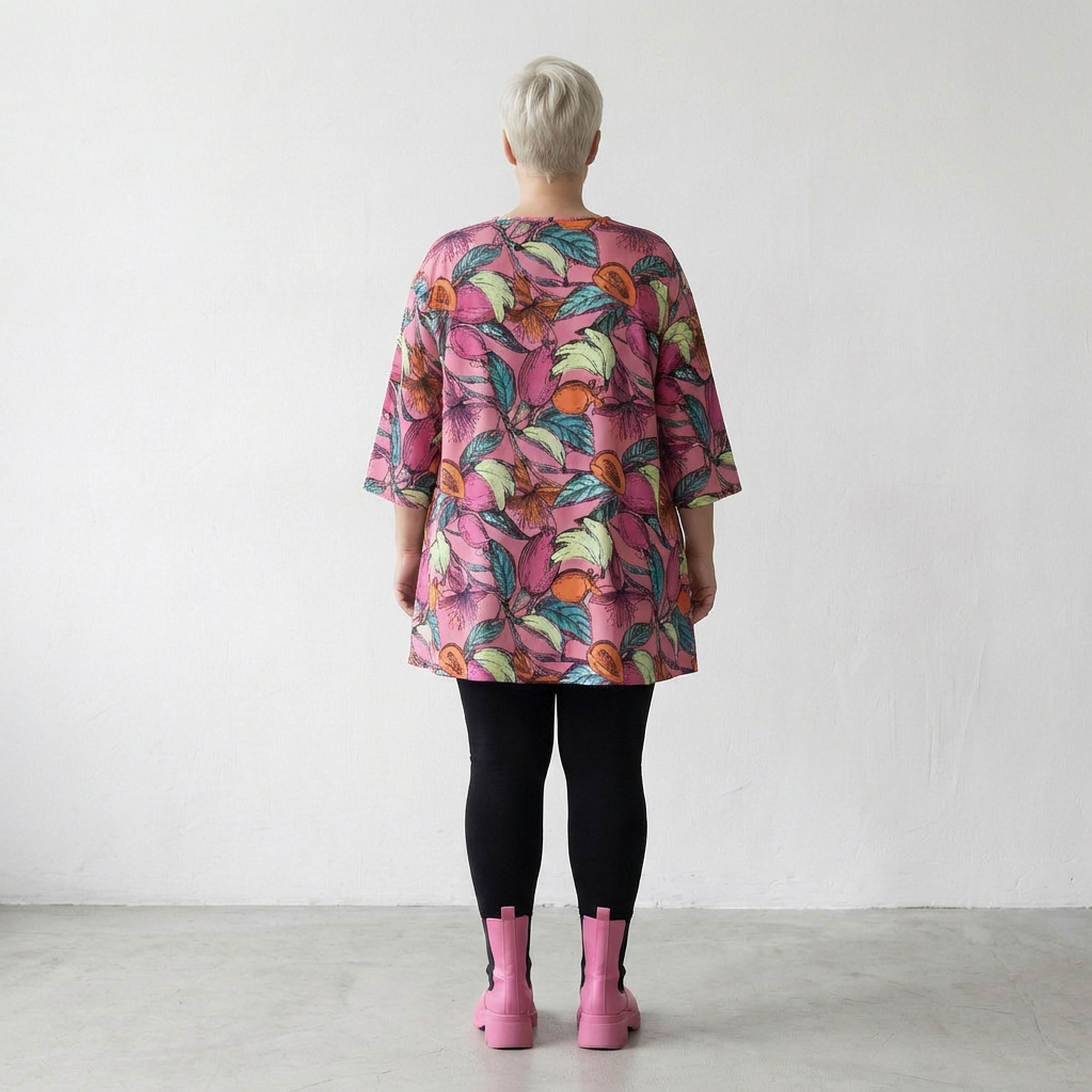 AKH Fashion Shirt 593 Papaya, Rosa/Multi