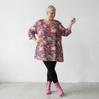 AKH Fashion 593 Big Shirt, pink-multi