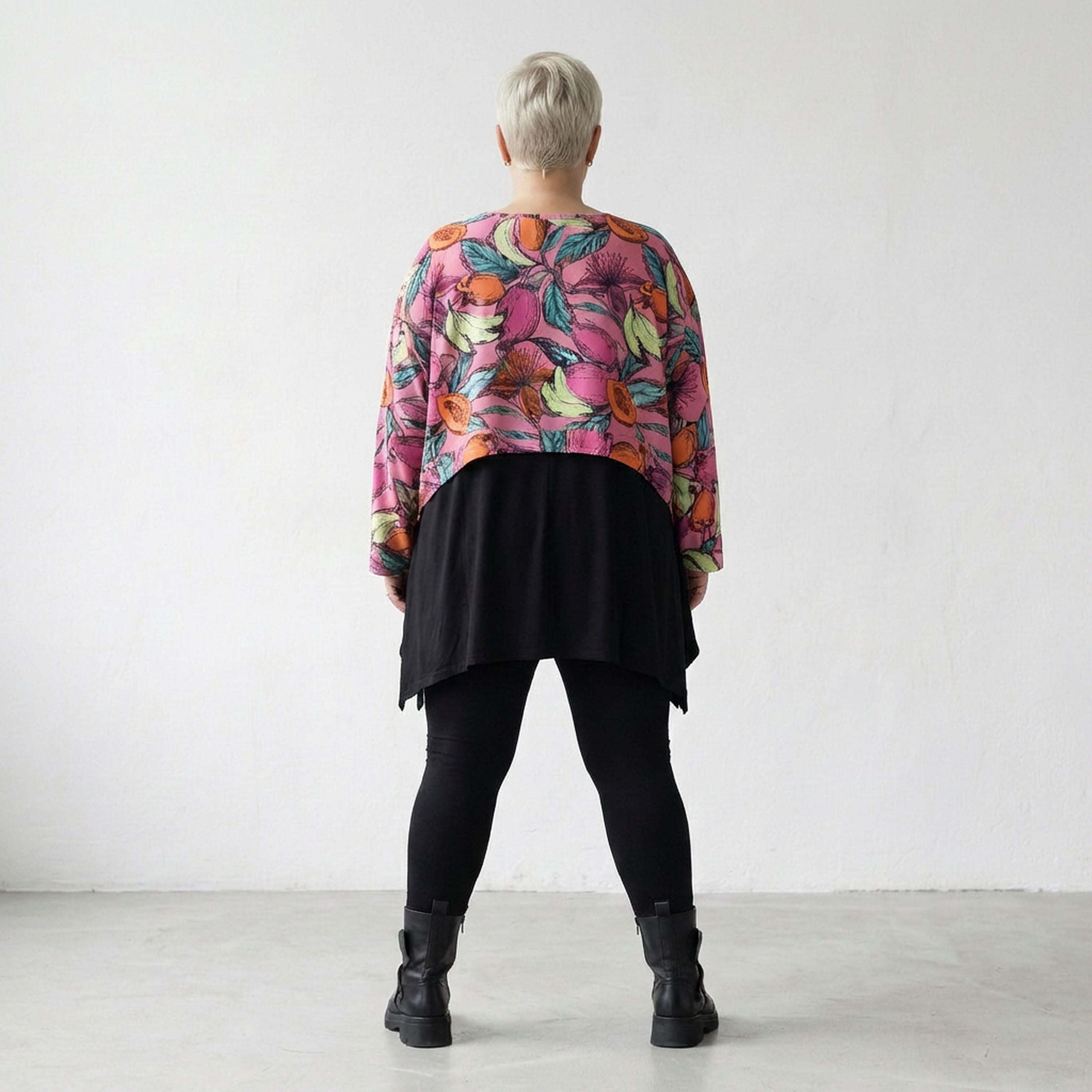 AKH Fashion Überwurf 7011 Papaya, Rosa/Multi