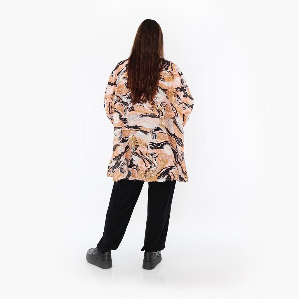 AKH Fashion · Shirt · Marry · 593 · Cognac/Rosa/Schwarz
