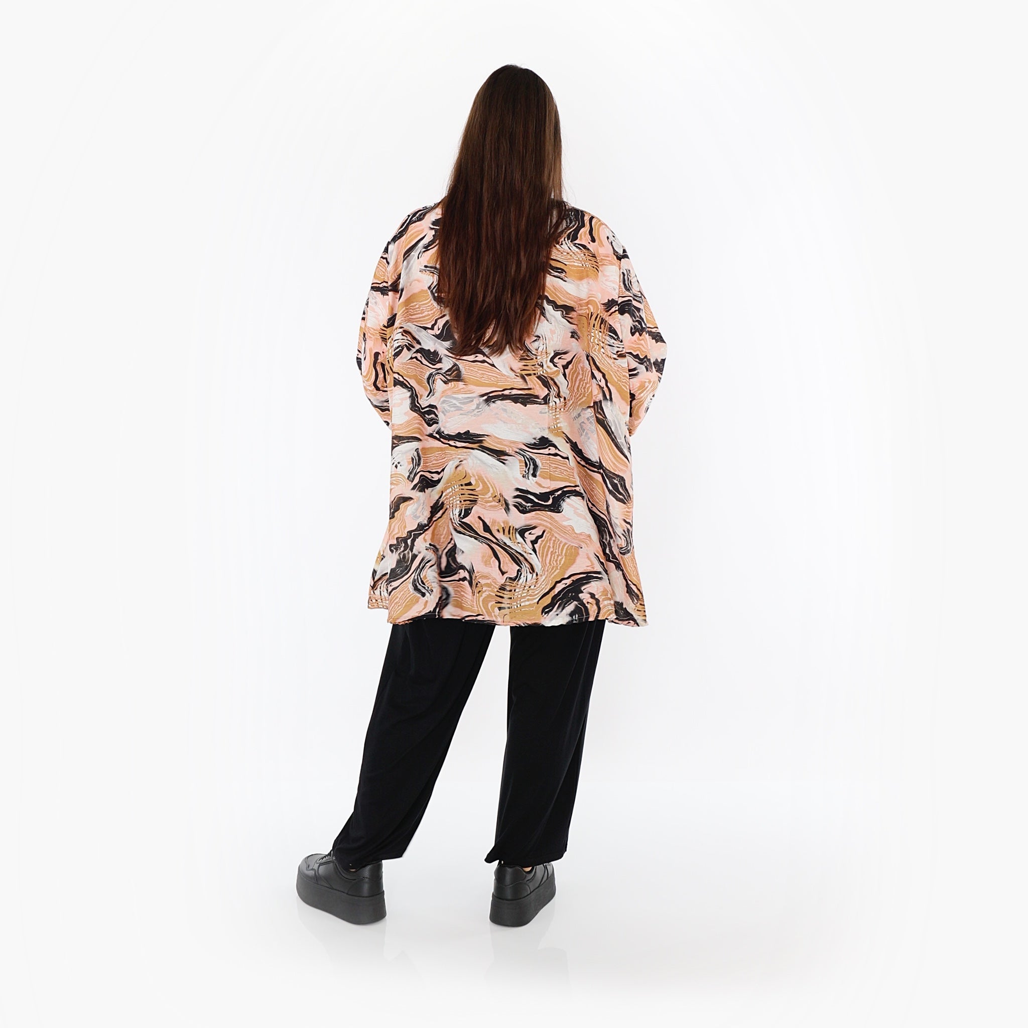 AKH Fashion · Shirt · Marry · 593 · Cognac/Rosa/Schwarz