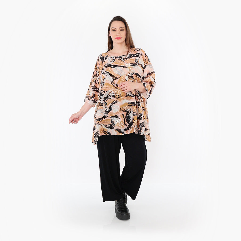 AKH Fashion · Shirt · Marry · 593 · Cognac/Rosa/Schwarz