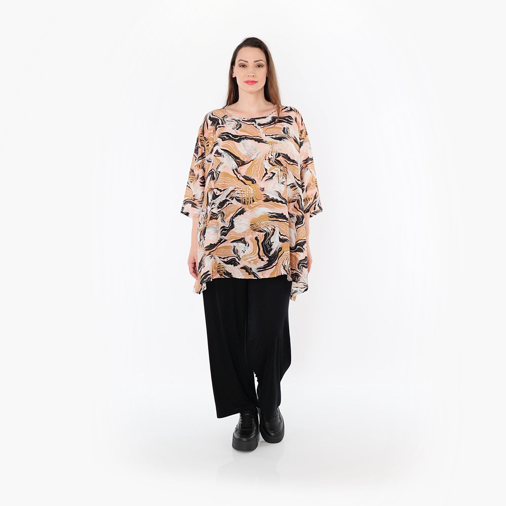 AKH Fashion · Shirt · Marry · 593 · Cognac/Rosa/Schwarz
