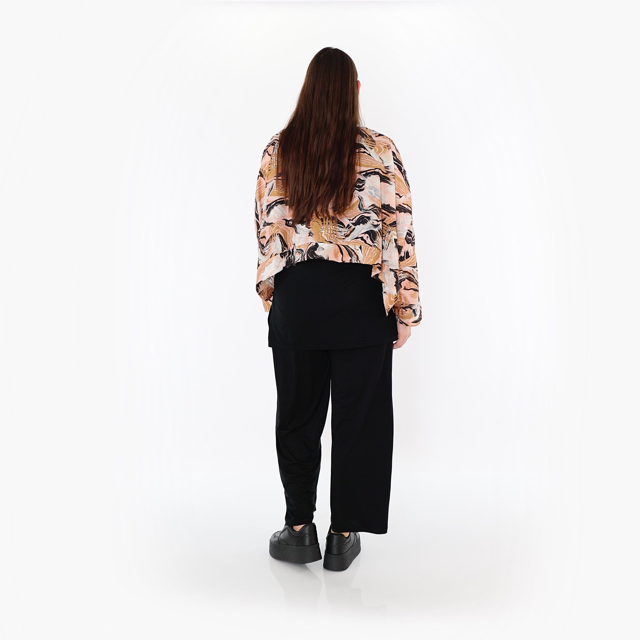 AKH Fashion 7011 Throw, Cognac-Pink-Black