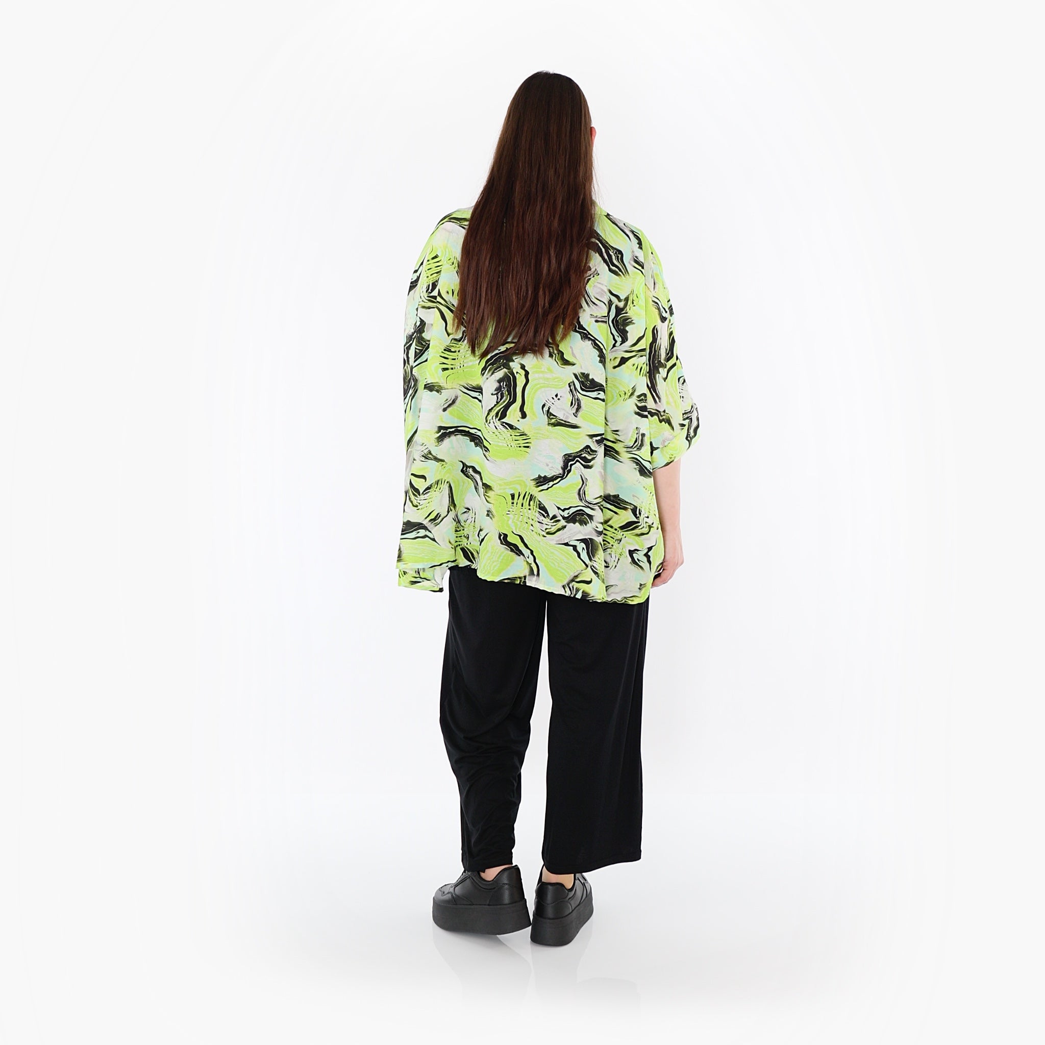 AKH Fashion · Bluse · Marry · 7092 · Grün/Türkis/Schwarz