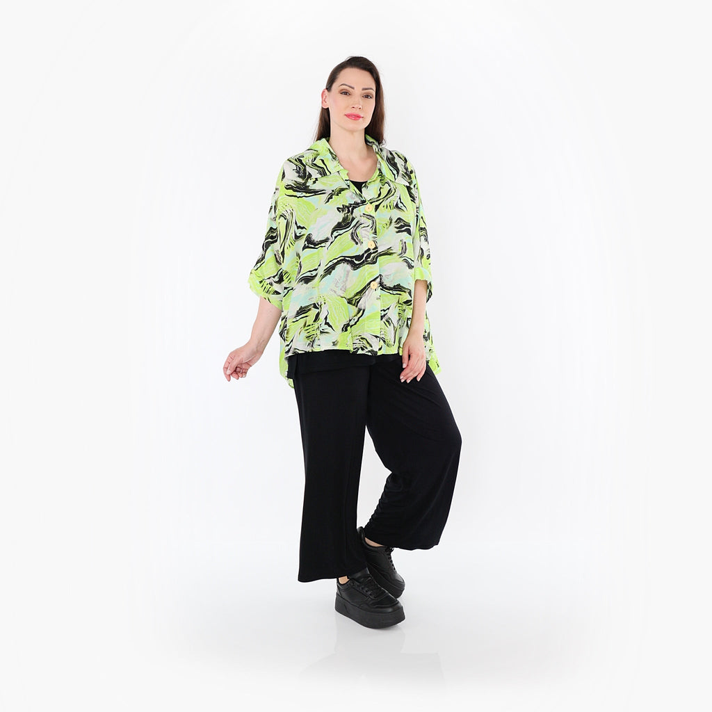AKH Fashion · Bluse · Marry · 7092 · Grün/Türkis/Schwarz