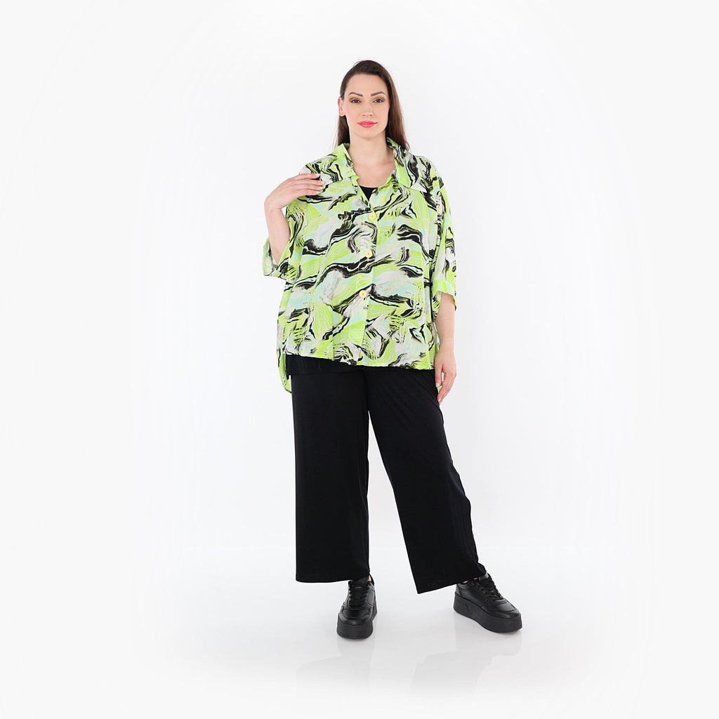 AKH Fashion · Bluse · Marry · 7092 · Grün/Türkis/Schwarz