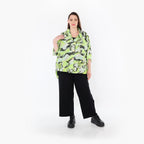 AKH Fashion · Bluse · Marry · 7092 · Grün/Türkis/Schwarz