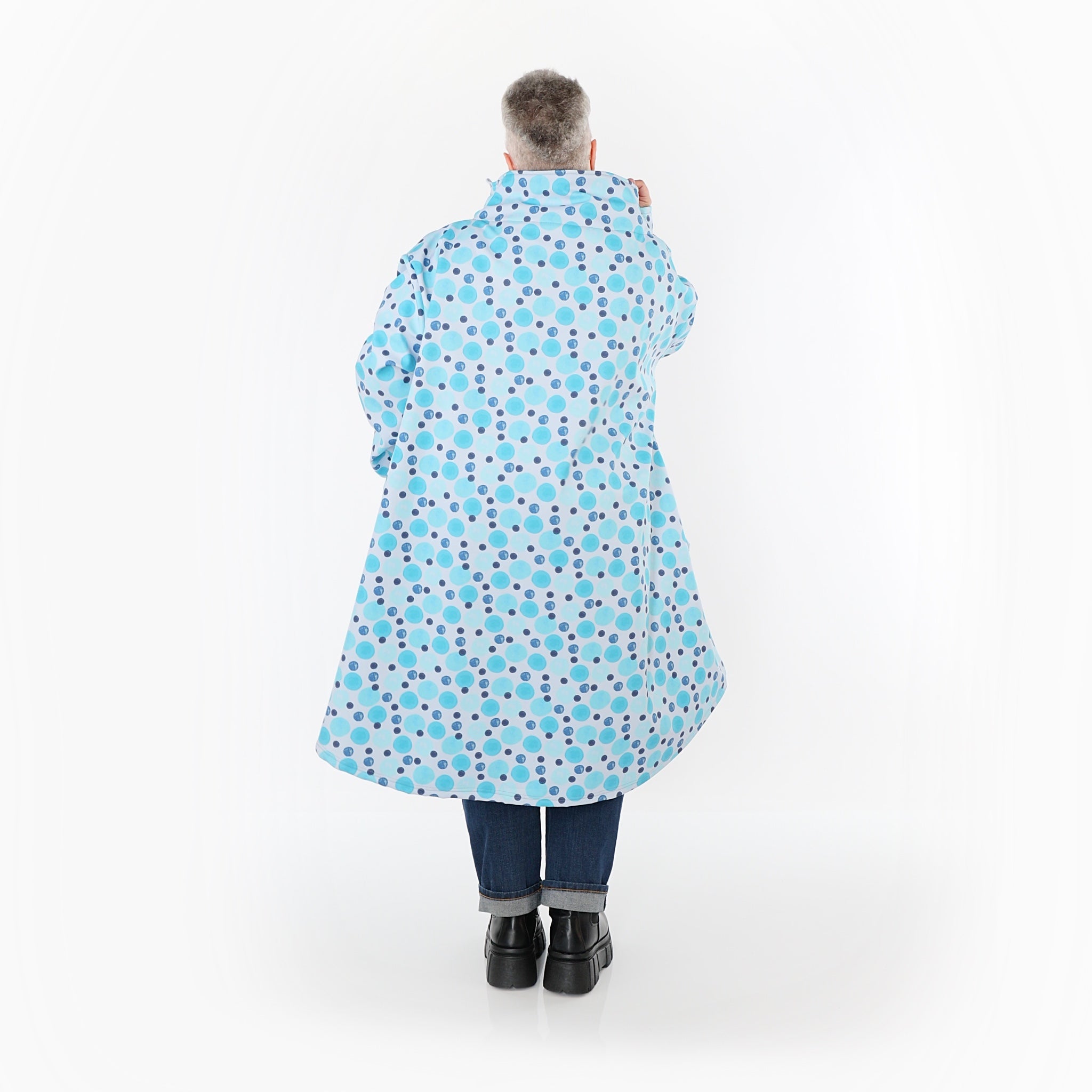 Manteau AKH Fashion 2276, bleu-multicolore