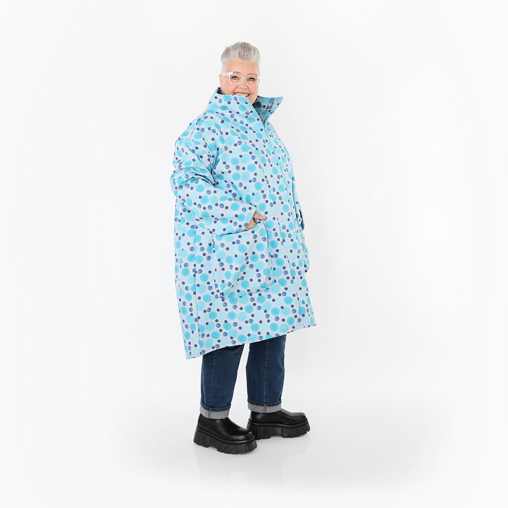 Manteau AKH Fashion 2276, bleu-multicolore