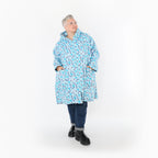 Manteau AKH Fashion 2276, bleu-multicolore