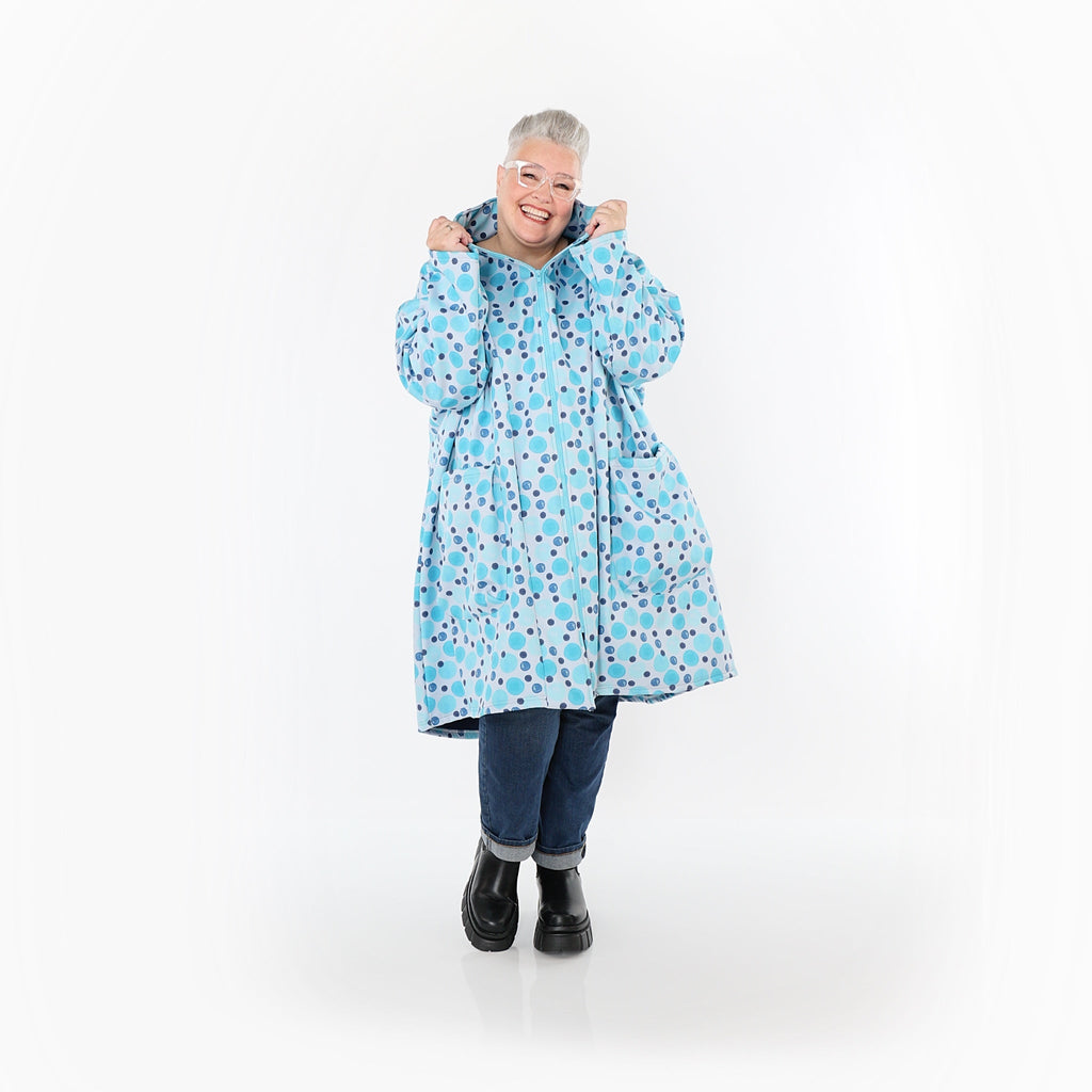 Manteau AKH Fashion 2276, bleu-multicolore